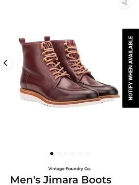 Men's Jimara Boots - Burgundy
